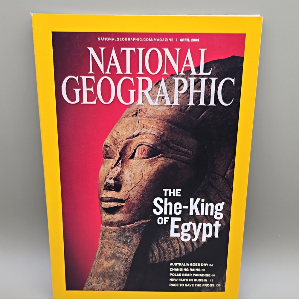 National Geographic Apr 2009 "The She-King of Egypt" Illustrated, English, Egypt